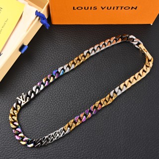 Louis Vuitton LV Chain Links Colorful Cuban Link Necklace view 1