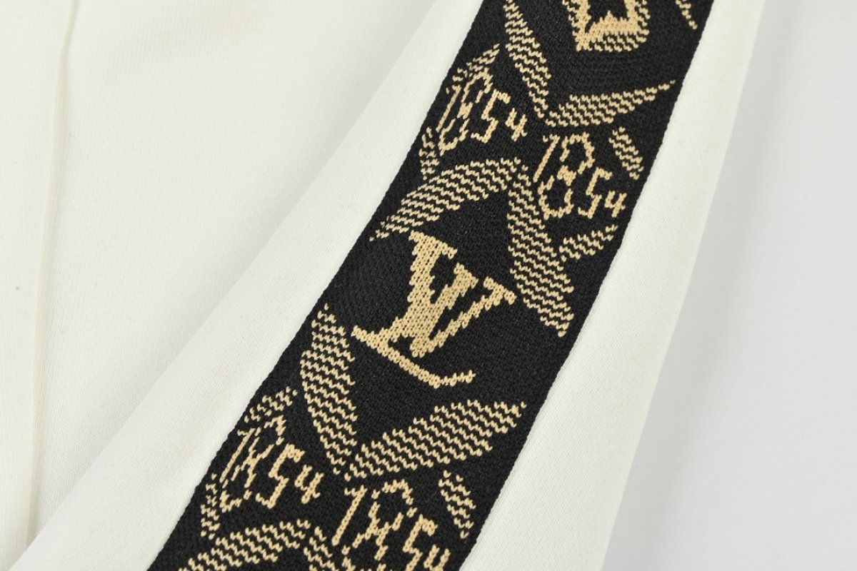 Louis Vuitton White Track Pants with Side Stripe view