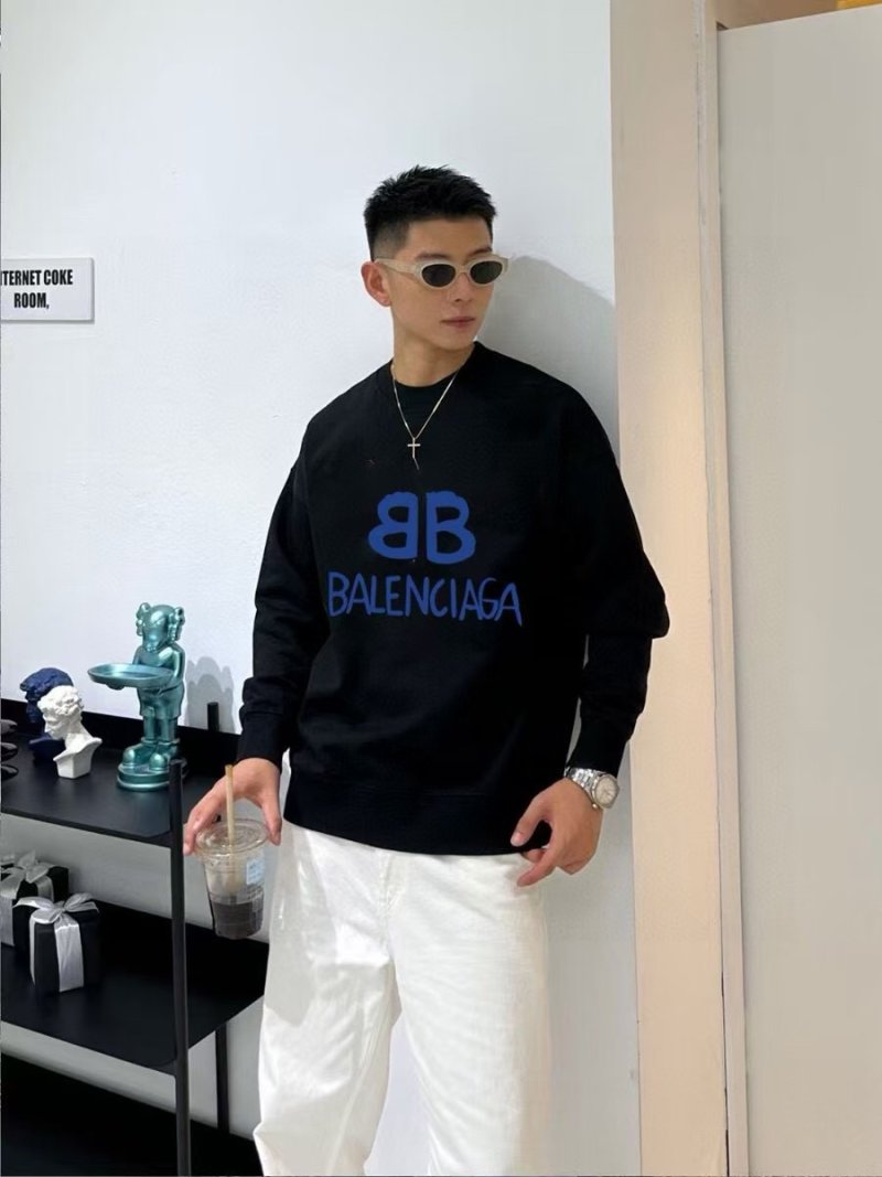 Balenciaga BB Logo Black Hoodie