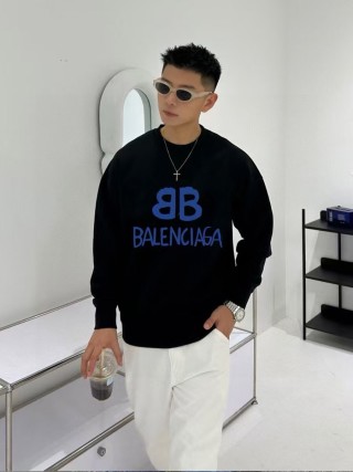 Balenciaga BB Logo Black Hoodie view 3