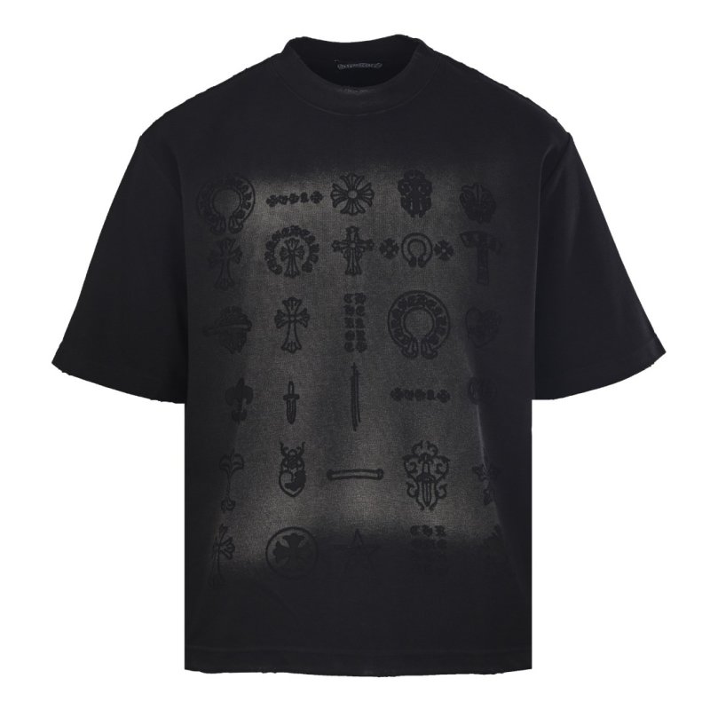 Chrome Hearts Black Cross Print T-Shirt view