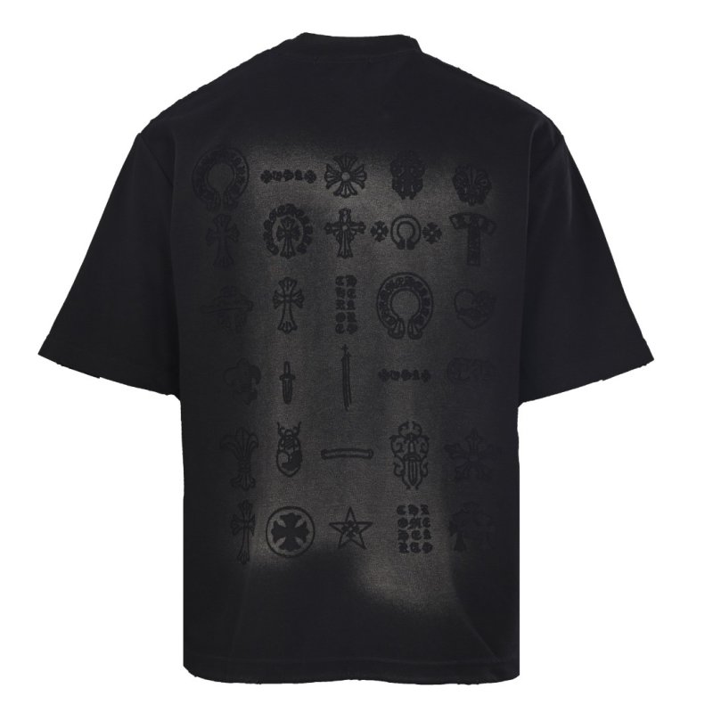 Chrome Hearts Black Cross Print T-Shirt view
