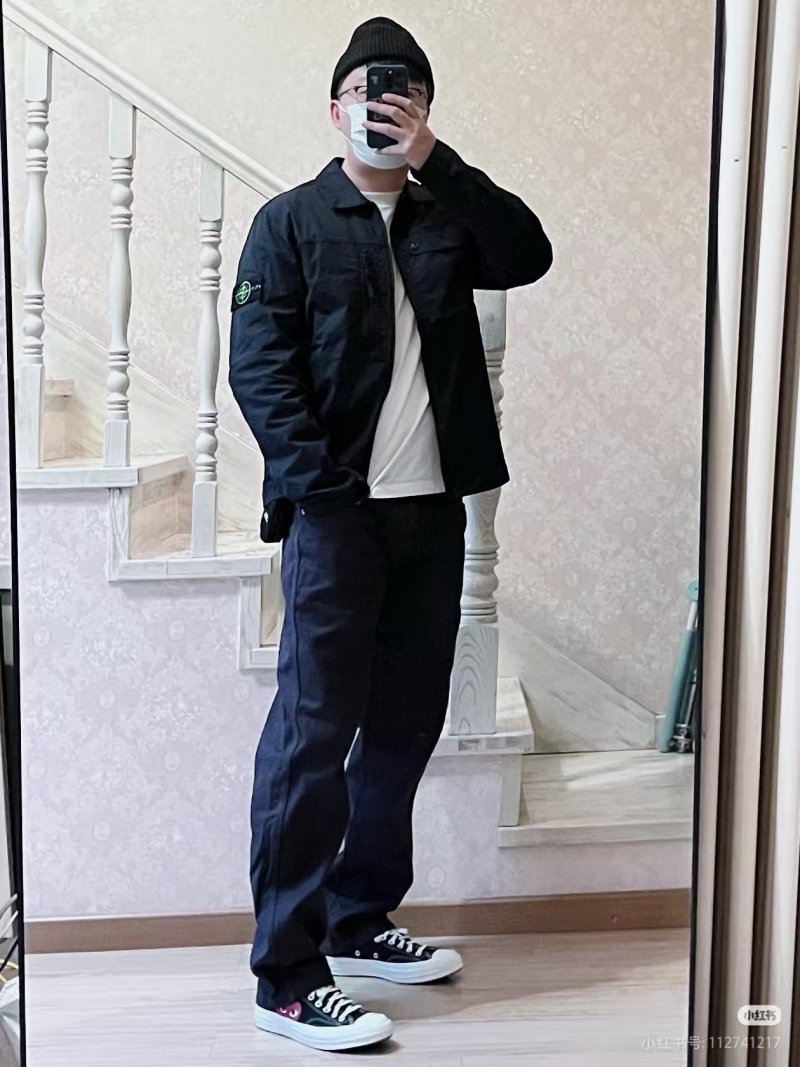 Stone Island Black Corduroy Overshirt Jacket view