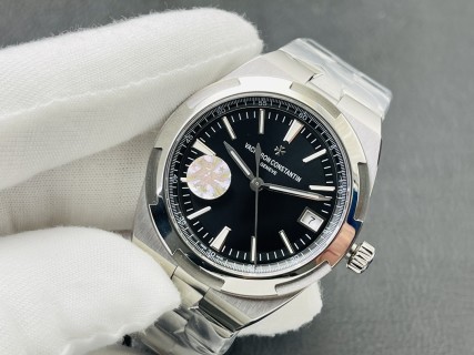 Vacheron Constantin Overseas 4500 Steel Watch Black Dial view 3
