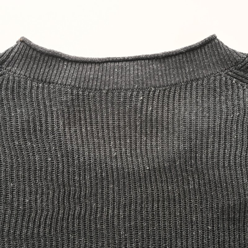 Charcoal Ribbed Short Sleeve Crew Neck T-Shirt view