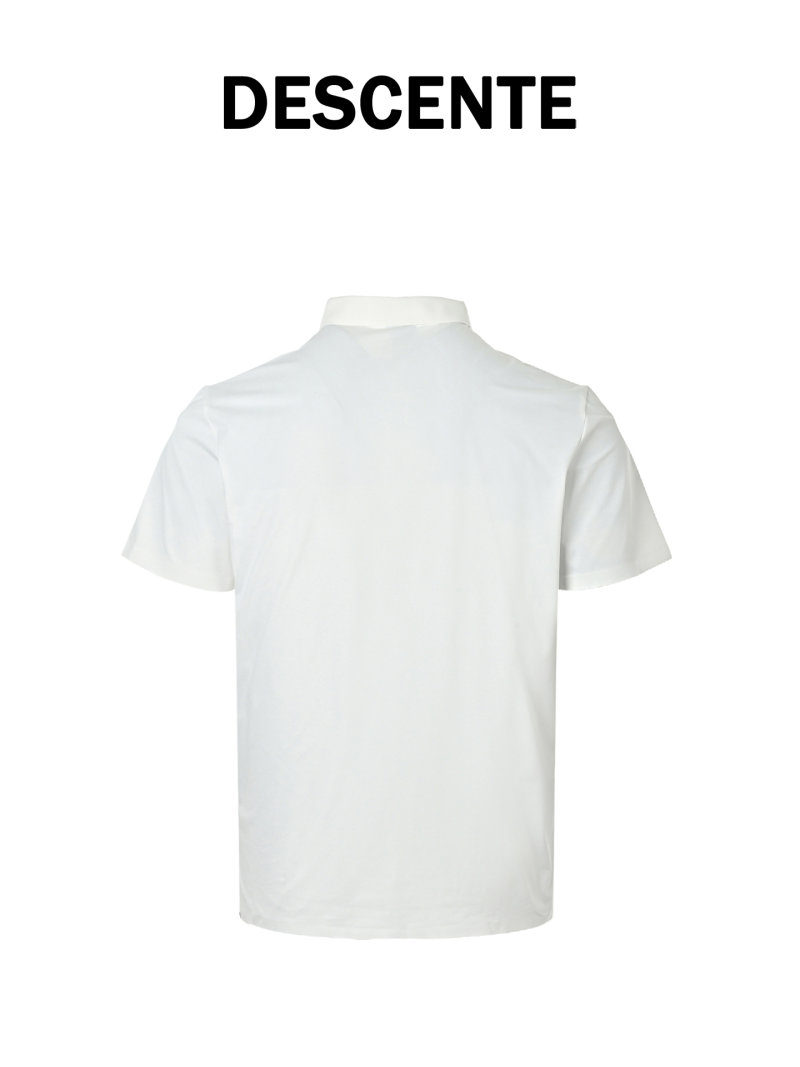 Stone Island White Short-Sleeve Polo Shirt view