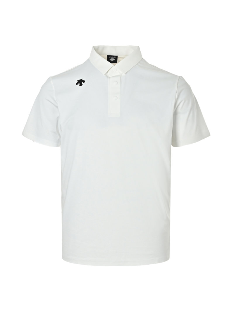 Stone Island White Short-Sleeve Polo Shirt view