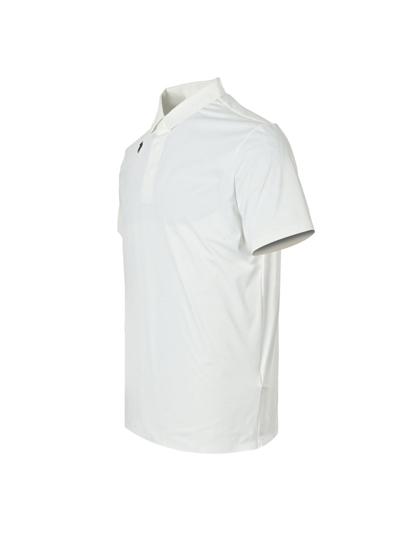 Stone Island White Short-Sleeve Polo Shirt view
