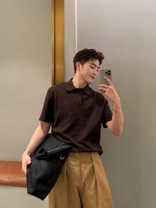 Brown Essentials Short Sleeve T-Shirt view 4