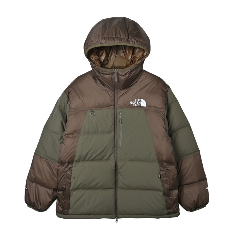 The North Face Brown & Olive Colorblock Down Puffer Jacket view