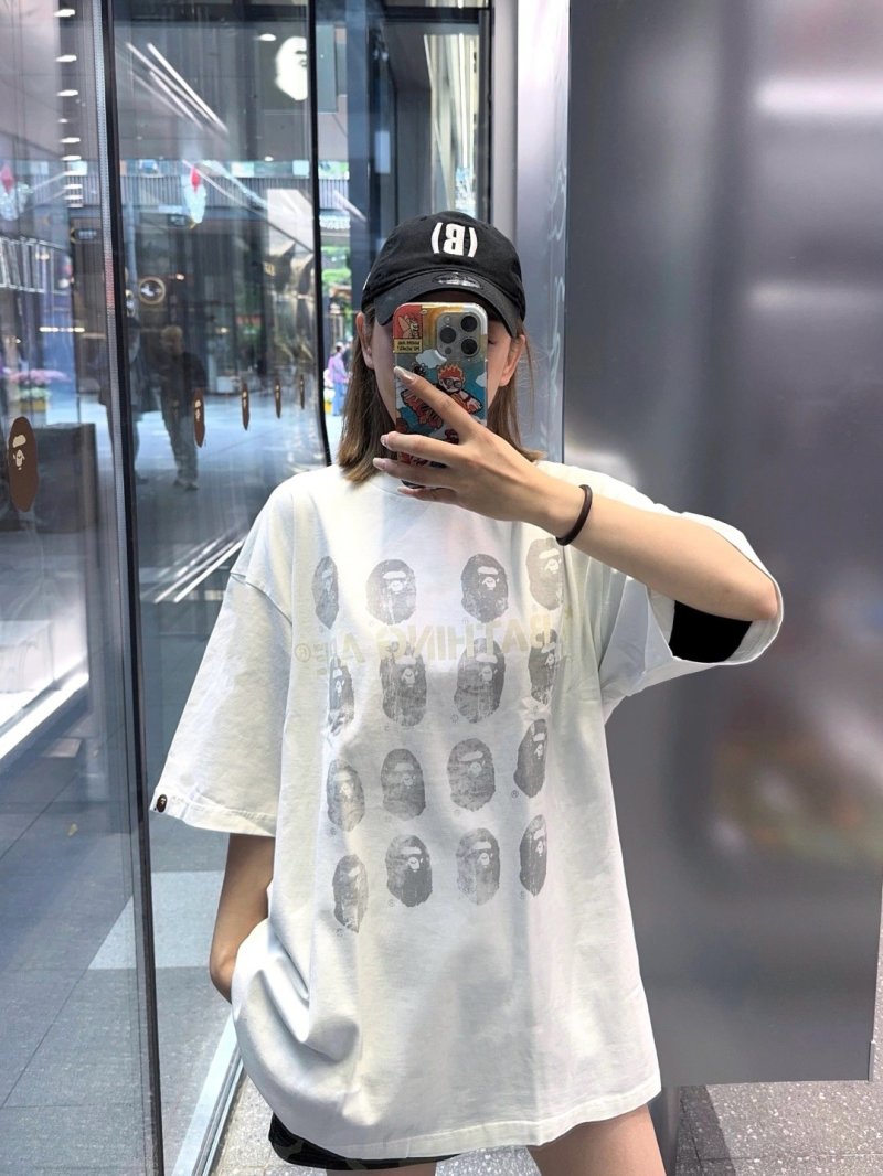 White Multi-Head Graphic Print T-Shirt view