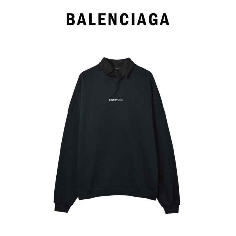 Balenciaga Black Logo Hoodie view