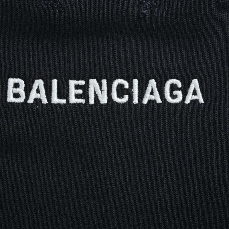 Balenciaga Black Logo Hoodie view
