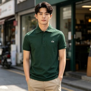 Lacoste Classic Polo Shirt - Forest Green view 3
