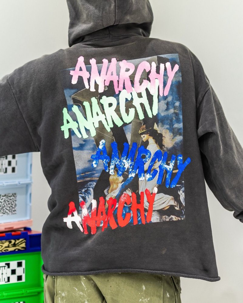 Anarchy Graphic Hoodie Charcoal