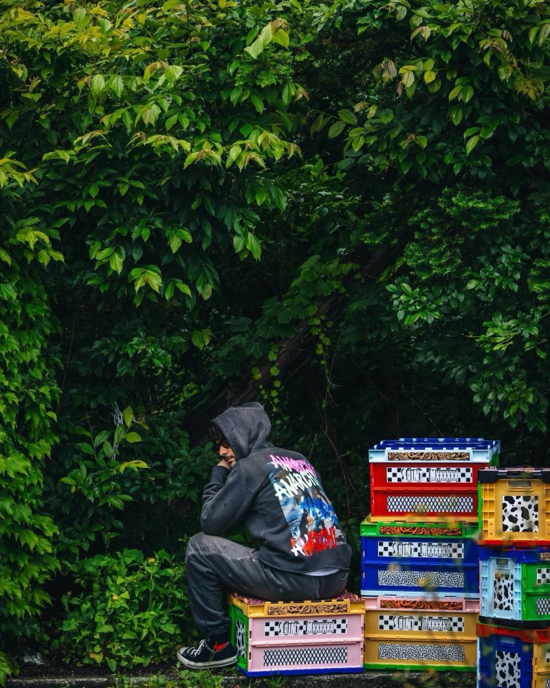 Anarchy Graphic Hoodie Charcoal view