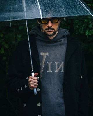 Anarchy Graphic Hoodie Charcoal view 8