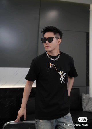 Black Embroidered Floral Short Sleeve T-Shirt view 8