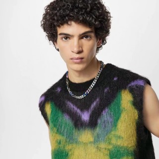 Louis Vuitton LV Chain Letter Colorblock Necklace view 2