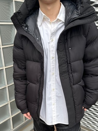 Black Puffer Down Jacket view 2