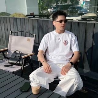 Moncler White Chest Logo T-Shirt view 2