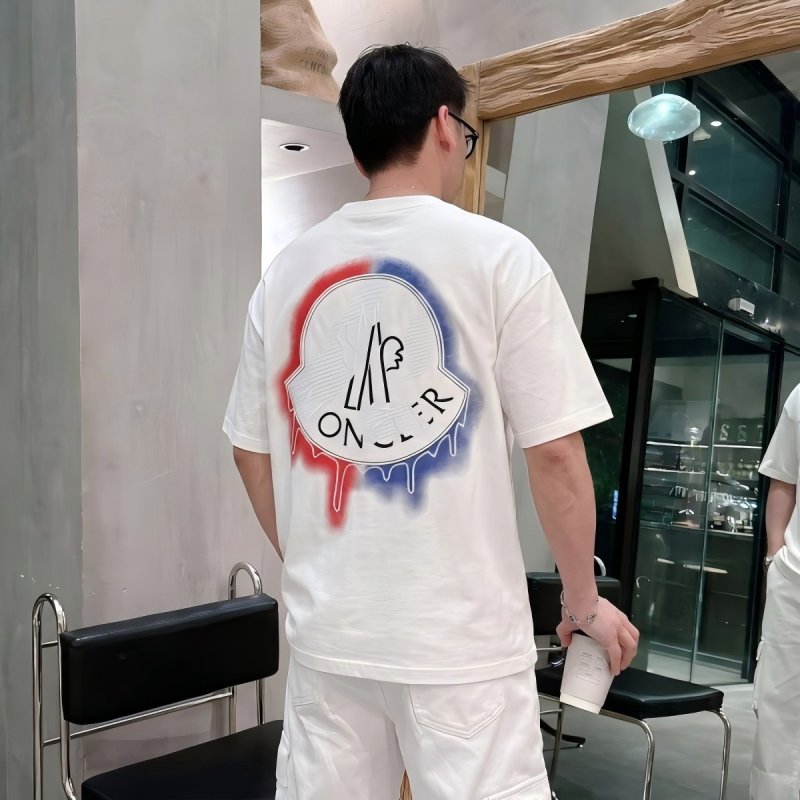 Moncler White Chest Logo T-Shirt view