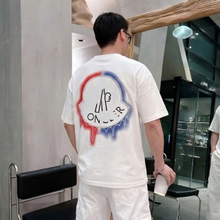 Moncler White Chest Logo T-Shirt view 4