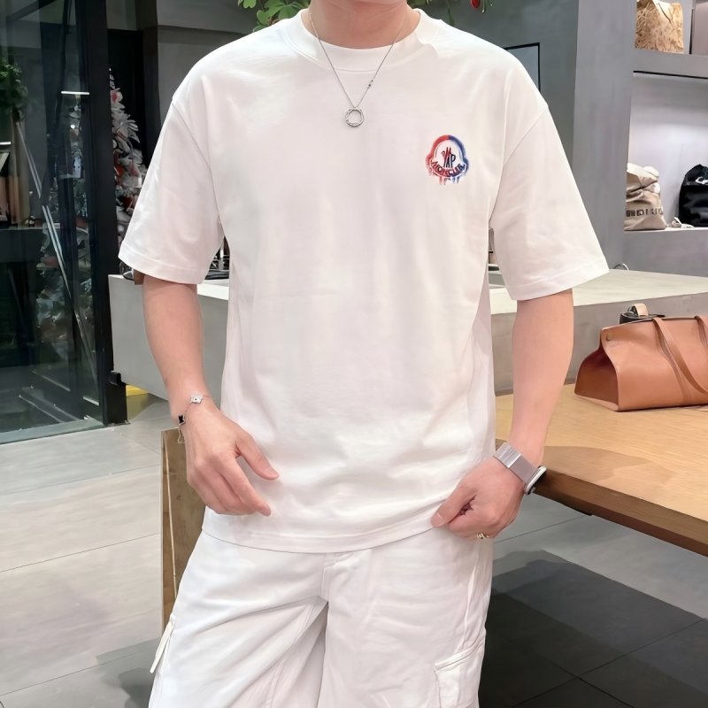 Moncler White Chest Logo T-Shirt view