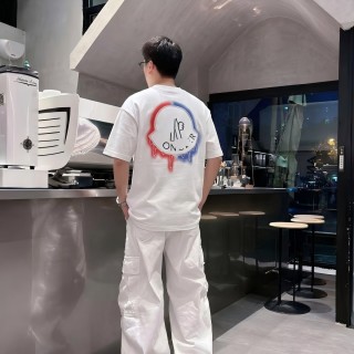 Moncler White Chest Logo T-Shirt view 7