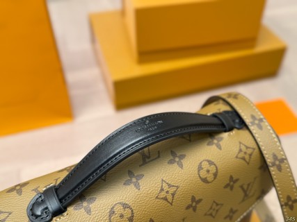 Louis Vuitton Monogram Messenger Crossbody Bag Brown view 4