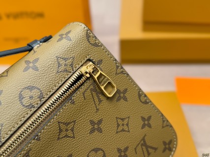 Louis Vuitton Monogram Messenger Crossbody Bag Brown view 5