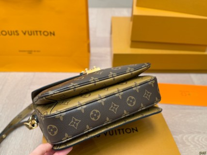 Louis Vuitton Monogram Messenger Crossbody Bag Brown view 6