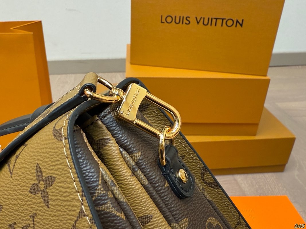 Louis Vuitton Monogram Messenger Crossbody Bag Brown view
