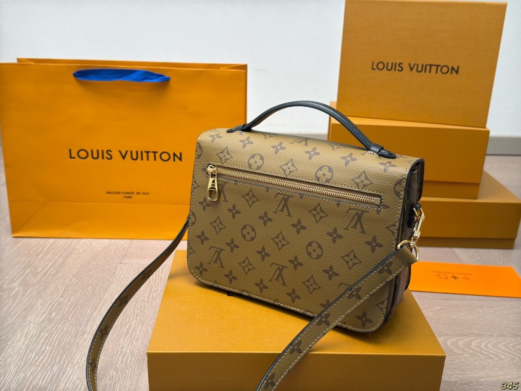 Louis Vuitton Monogram Messenger Crossbody Bag Brown view