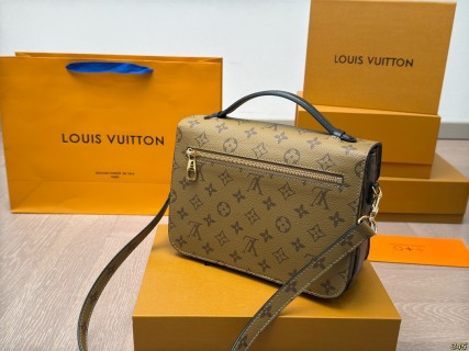 Louis Vuitton Monogram Messenger Crossbody Bag Brown view 8