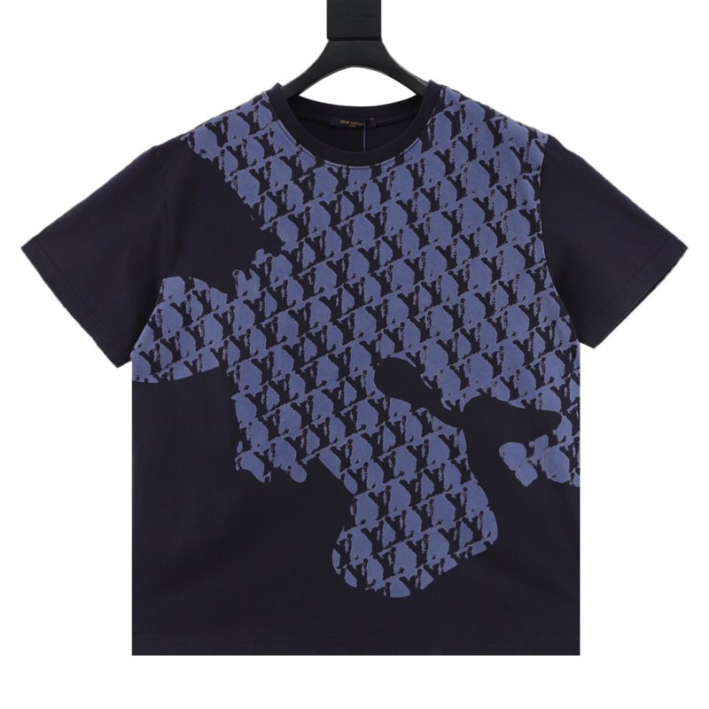 Gucci GG Monogram Navy Short Sleeve T-Shirt view