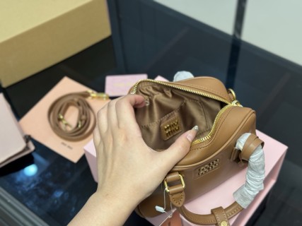 Miu Miu Bowling Bag Tan Leather view 4