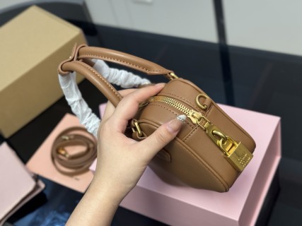 Miu Miu Bowling Bag Tan Leather view 6