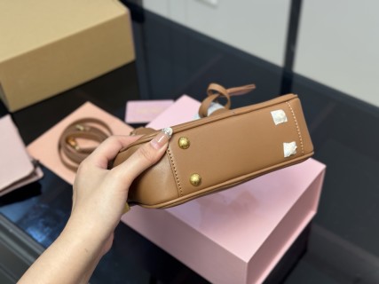Miu Miu Bowling Bag Tan Leather view 8