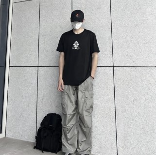 Black Ghost Logo Short Sleeve T-Shirt view 4