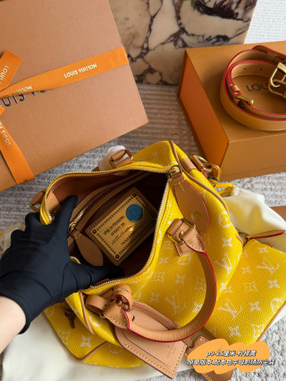 Louis Vuitton Speedy Monogram Canvas Bag Yellow view 9