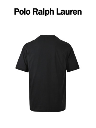 Essentials Black Embroidered Logo T-Shirt view 5