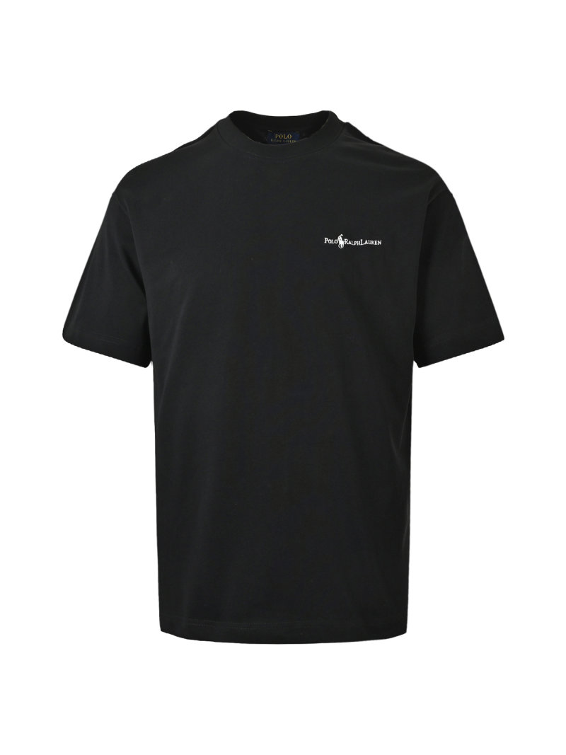 Essentials Black Embroidered Logo T-Shirt view