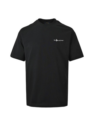 Essentials Black Embroidered Logo T-Shirt view 6