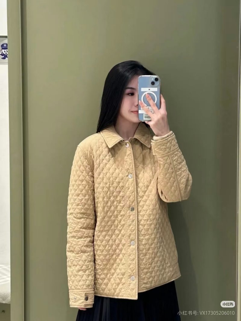 Quilted Shirt Jacket Cream