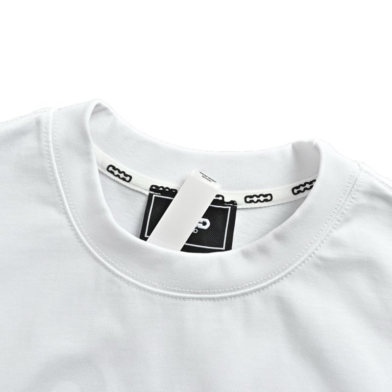 Colorful Graphic Logo White Short Sleeve T-Shirt view
