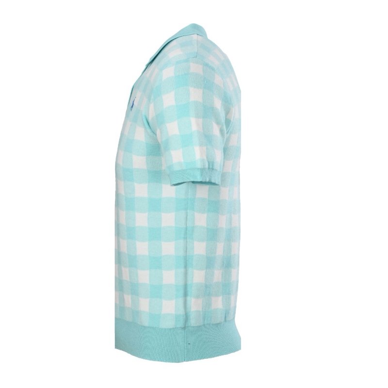 Ralph Lauren Mint Gingham Polo Shirt view