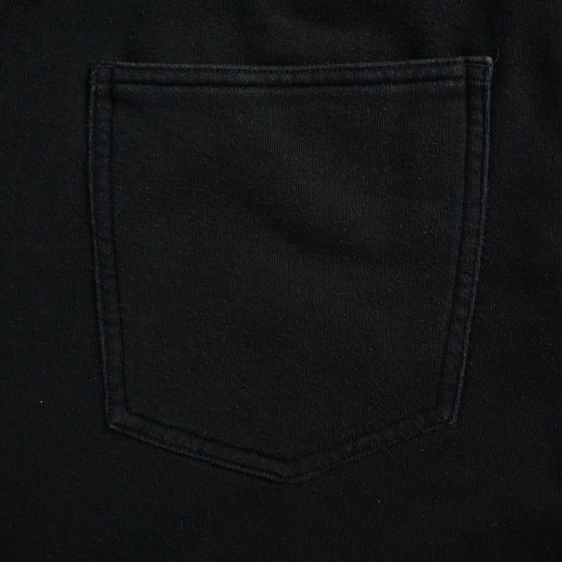 Black Relaxed Fit Jeans with White Stripe Detail view
