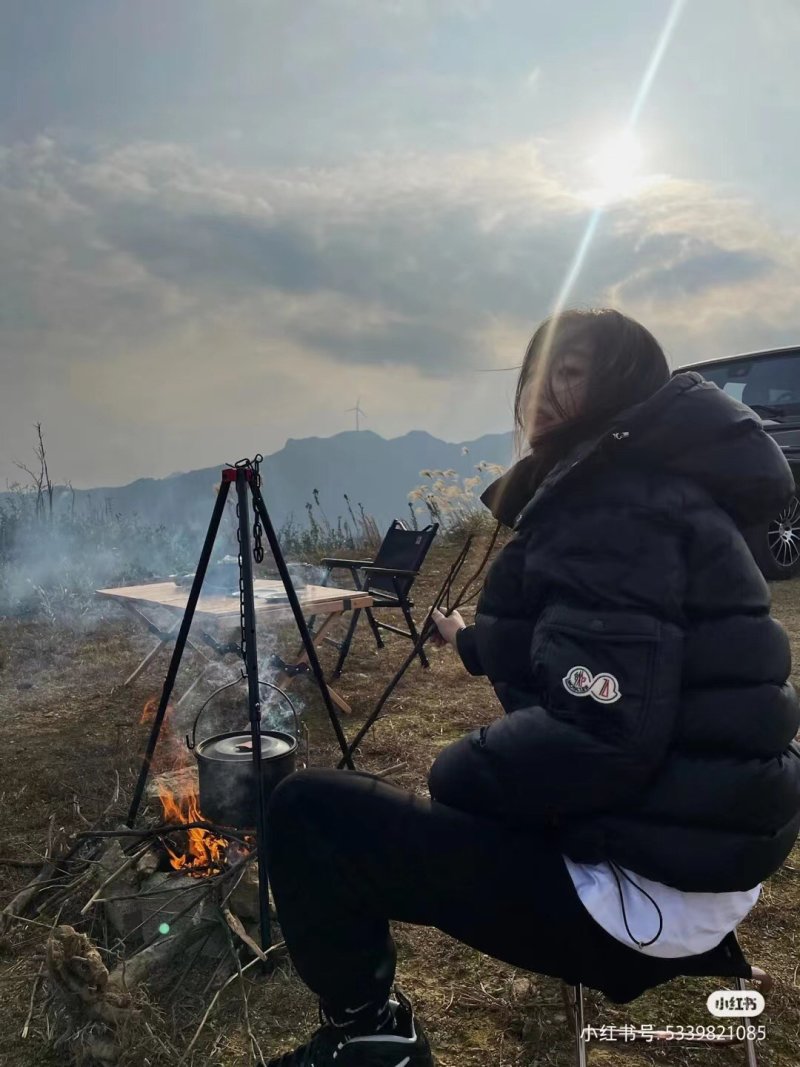 Moncler Black Puffer Down Jacket