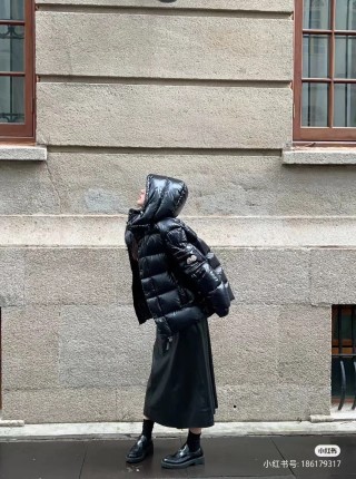 Moncler Black Puffer Down Jacket view 2